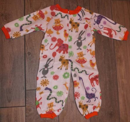 Fleece-Overall handgemacht, für ca. 1-2 jährige Kinder
