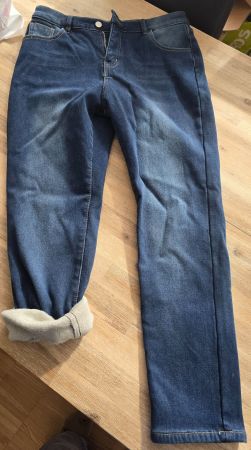 Gefütterte Jeans blau Grösse XL