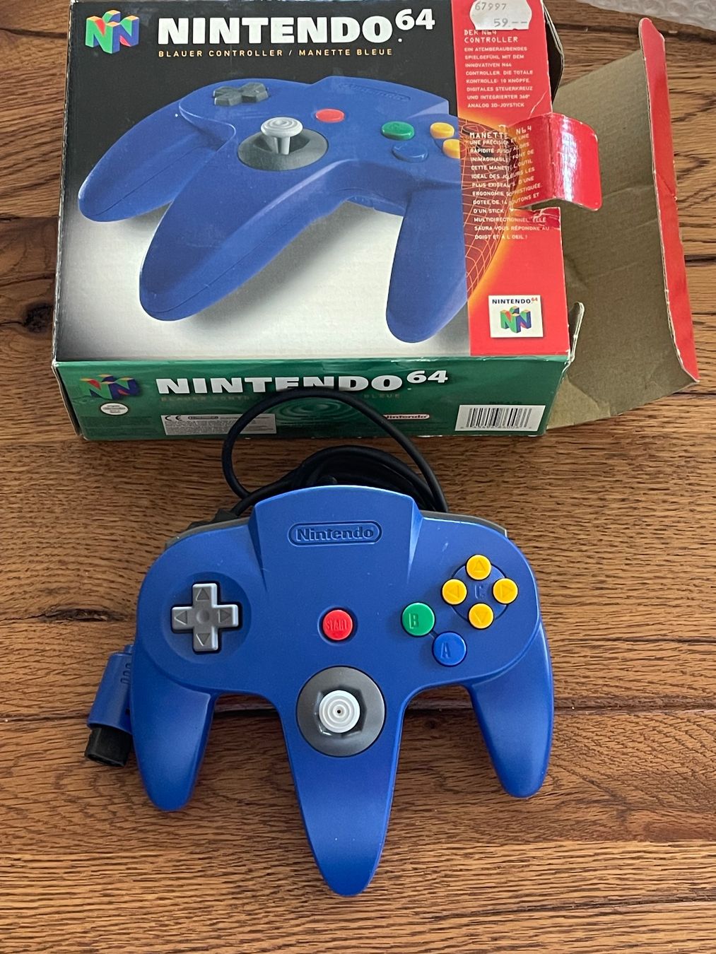 Nintendo Controller: Nintendo 64 N64 Controller Blau Top! Mit OVP – Usato da Zuerich venduto da Dorsi 3