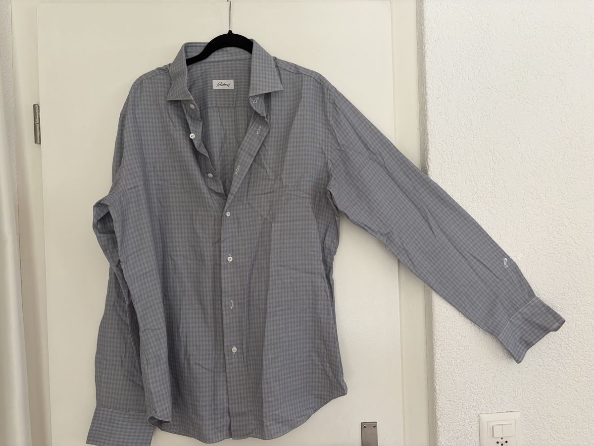 Brioni Camicie: Graues Brioni Hemd - 43/17 – Usato da Schliern b. Köniz venduto da tezi