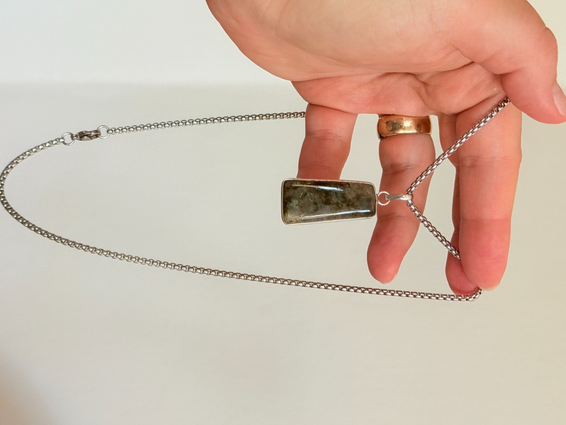 Catenine: Labradorite necklace – Nuovo e nell'imballaggio originale da Genève venduto da AGBERG 6