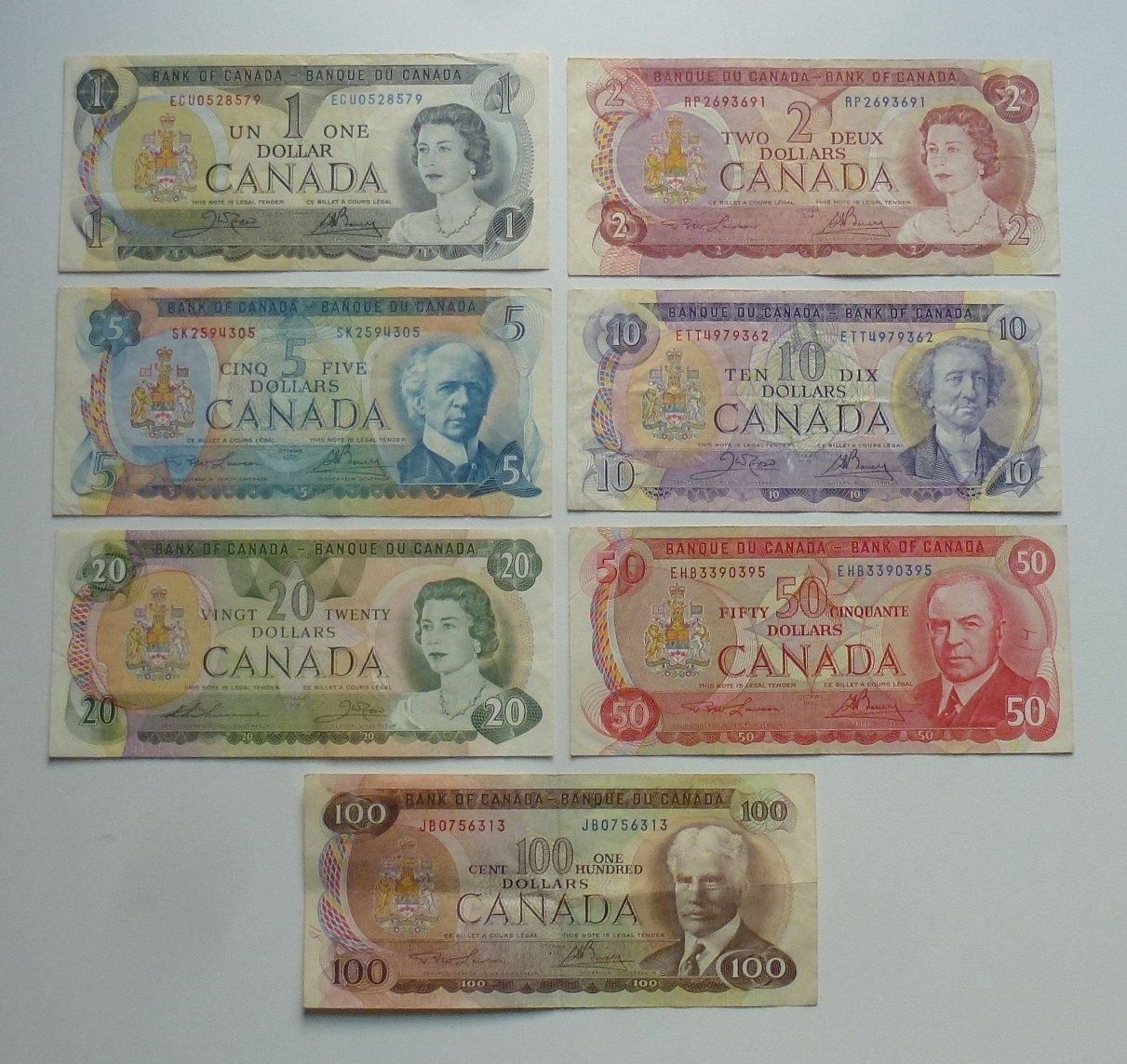 Banconote: Lot ++ 7 Banknoten aus Canada – Usato da Walkringen venduto da Casablanca777 1