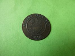 Freiburg 1830, 1/2 Batzen