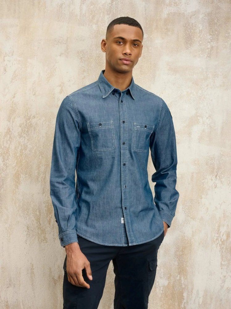 Camicie: Blauer USA Jeanshemd - Grösse M – Nuovo e nell'imballaggio originale da Unterägeri venduto da lacauma 3