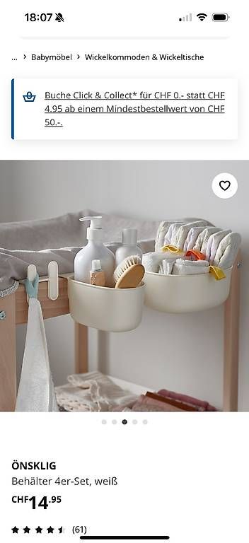 Fasciatoi & Accessori: Wickeltischzubehör – Usato da Belp venduto da sabadesign 3