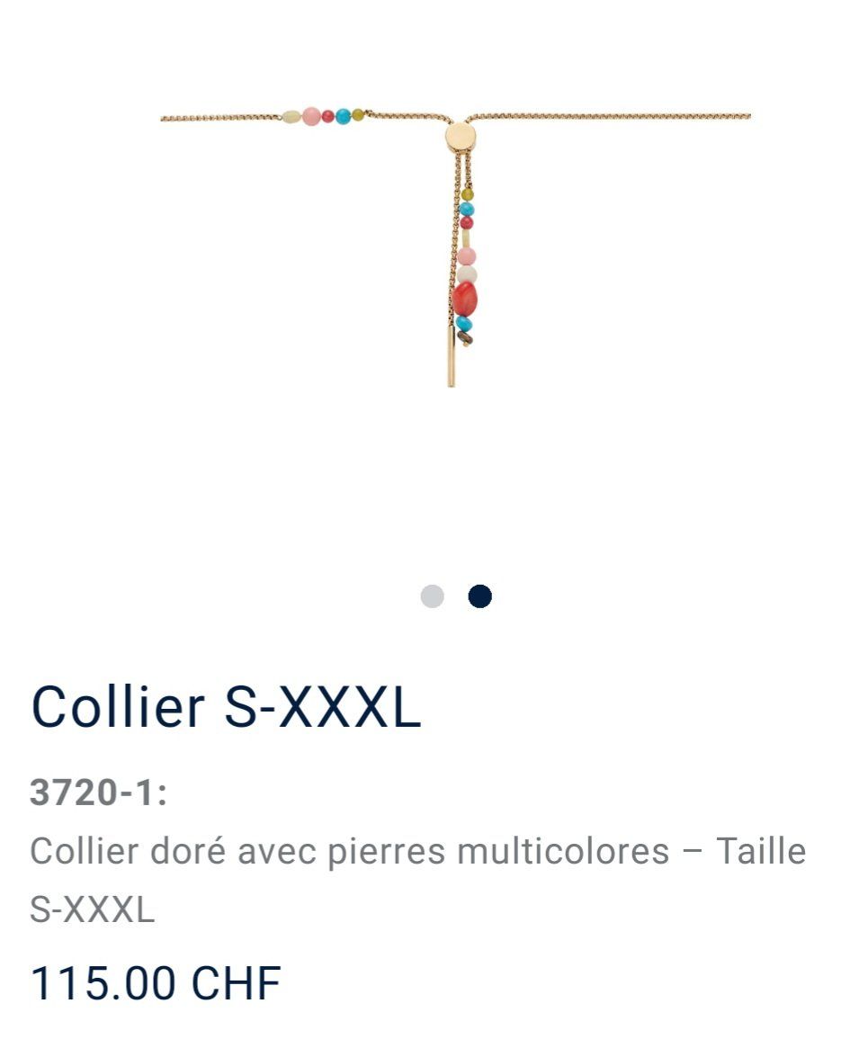 Energetix Catenine: Collier doré avec pierres multicolores – Nuovo (secondo la descrizione) da Savigny venduto da Isacefa 4