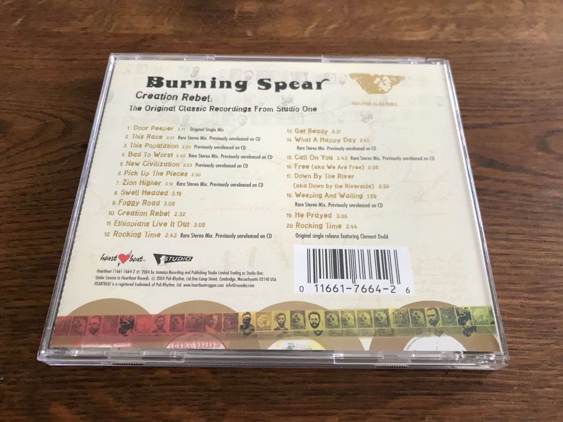 CD: BURNING SPEAR -  Creation Rebel: Recordings from Studio One – Usato da Buchs AG venduto da Archie 2