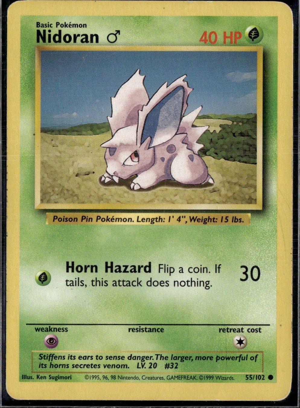 Pokémon Carte collezionabili: nidoran 55/102 base set – Usato da Zürich venduto da pokemon_cards