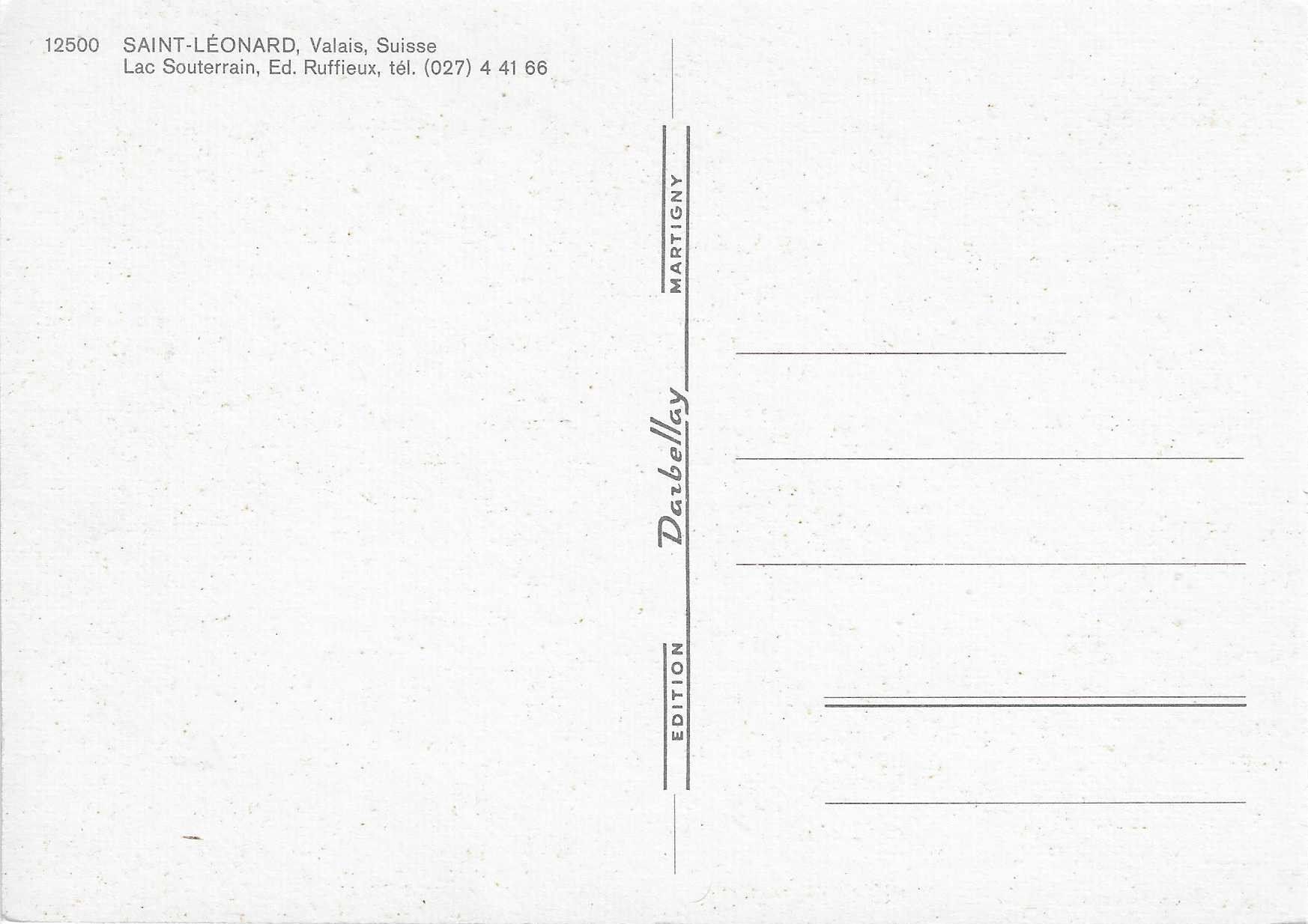 Cartoline postali: Saint-Léonard VS – Nuovo (secondo la descrizione) da Rothrist venduto da Stranglehold 1