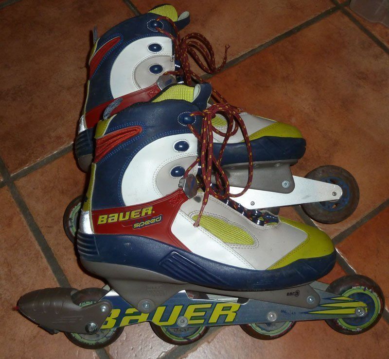 Bauer Pattini in linea & Pattini a rotelle: Rollerblades / Rollschuhe Bauer Gr 40-41 – Usato da Ruggell venduto da Btt