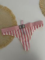 Victoria's Secret Panties Pink Stripe Size M New