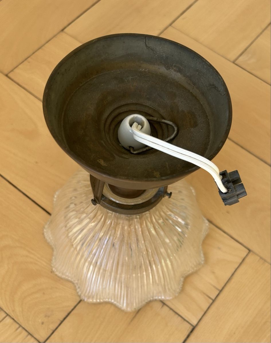 Lampadari & plafoniere: Vintage Deckenlampe Glas – Usato da Bern venduto da oggetti_20 2