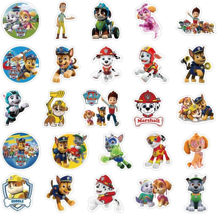 Trends International Paw Patrol Aufkleber – 4 Bögen, 40 Sticker, Für Kinder Ab 3 Jahren