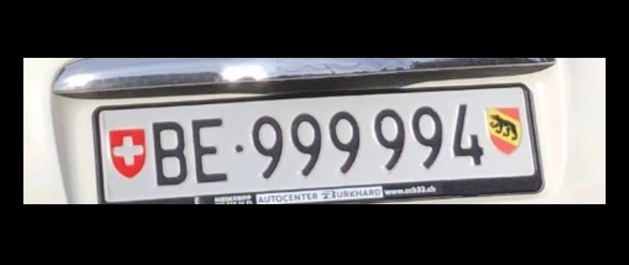 Insegne: BE 999994 - EXKLUSIVE Autonummer – Usato da Zürich venduto da iva_9svl