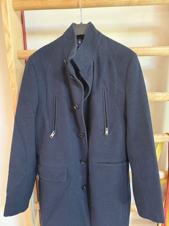 Manteau bleu foncé WE taille S en laine mélangée