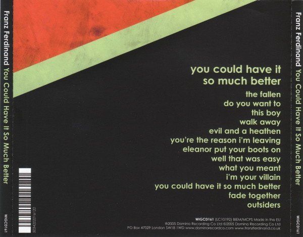CD: Franz Ferdinand YOU COULD HAVE IT SO MUCH BETTER IndieRockCD – Usato da Kandergrund venduto da Sososo 1