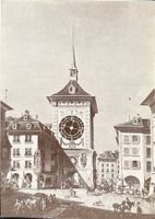 Alte Ansichtskarte Zytglogge Bern, PTT-Weihnachten 1967