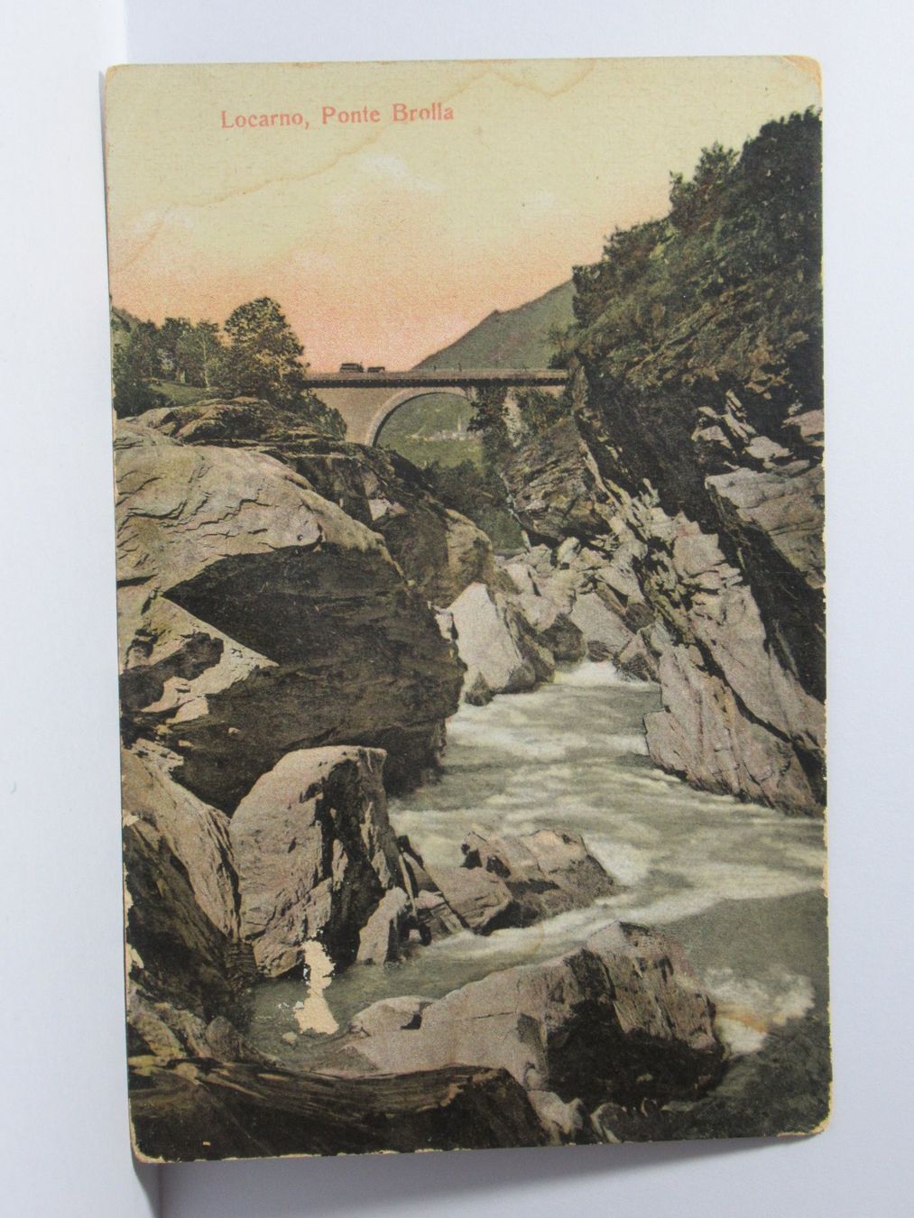Ansichtskarten: Locarno , Ponte Brolla 1921 – Gebraucht aus Grenchen von Bluemchen1900 1