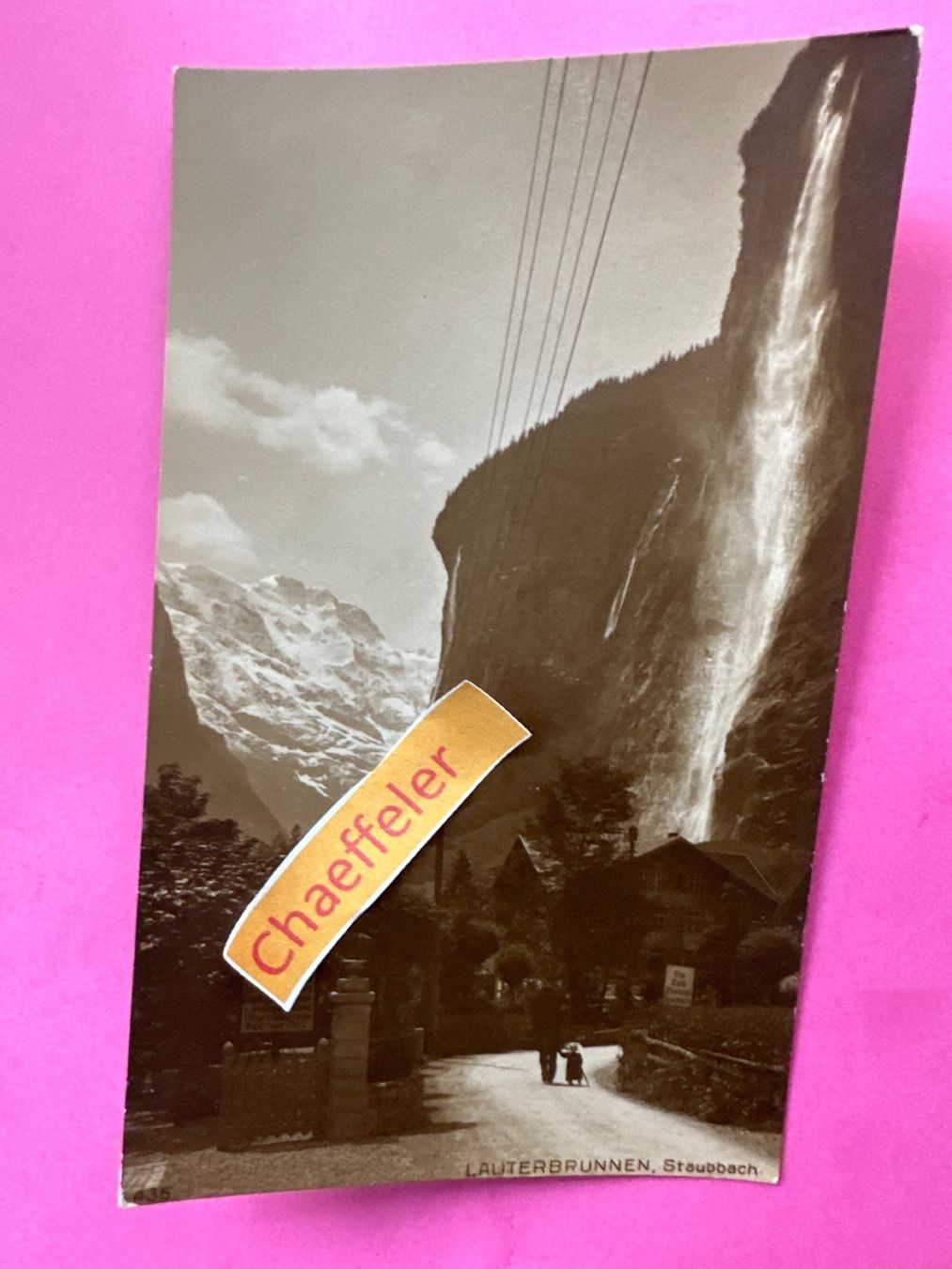 Ansichtskarten: Lauterbrunnen, Staubbach – Gebraucht aus Zürich von Chaeffeler