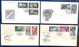 1962- 65 Tschechoslowakei FDC Weltraumforschung