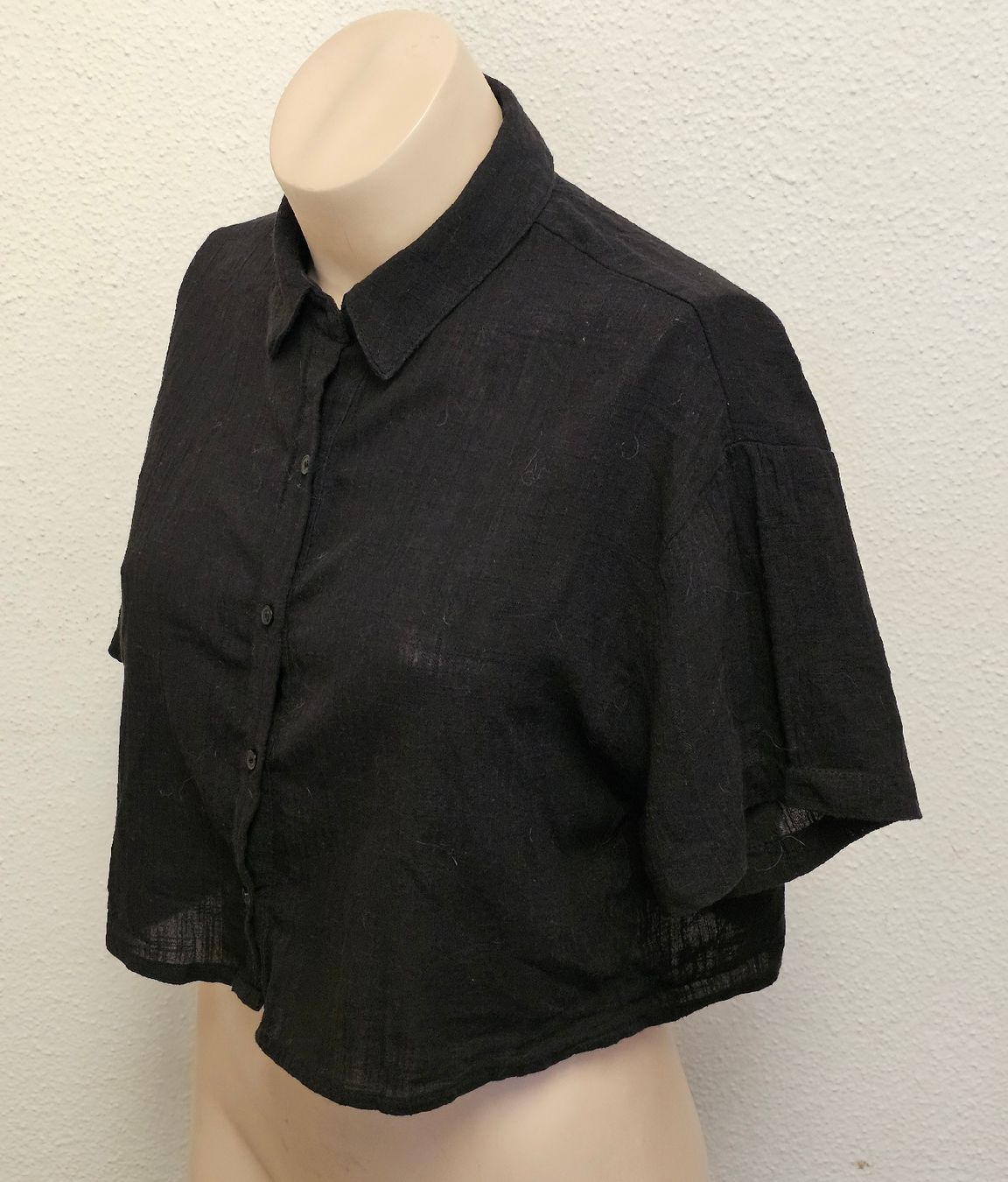 Pull&Bear Chemisiers: PULL&BEAR Damen Bluse Schwarz 100% Baumwolle Gr. S – D'occasion à Urdorf par ole_mrp9 4