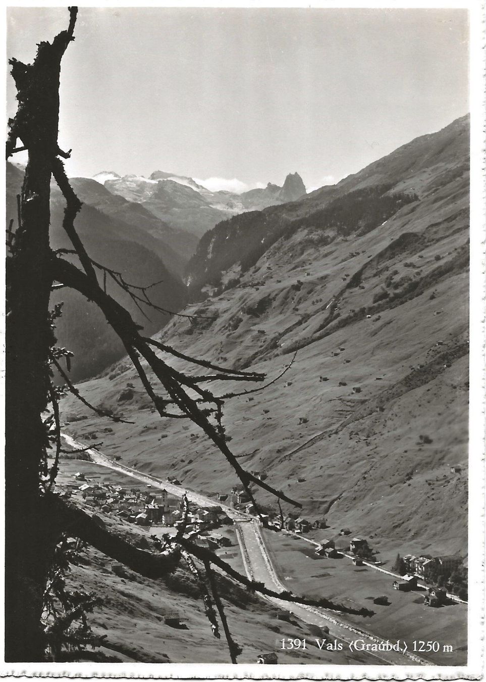 Ansichtskarten: Vals, 1944 – Gebraucht aus Frauenfeld von Merk52