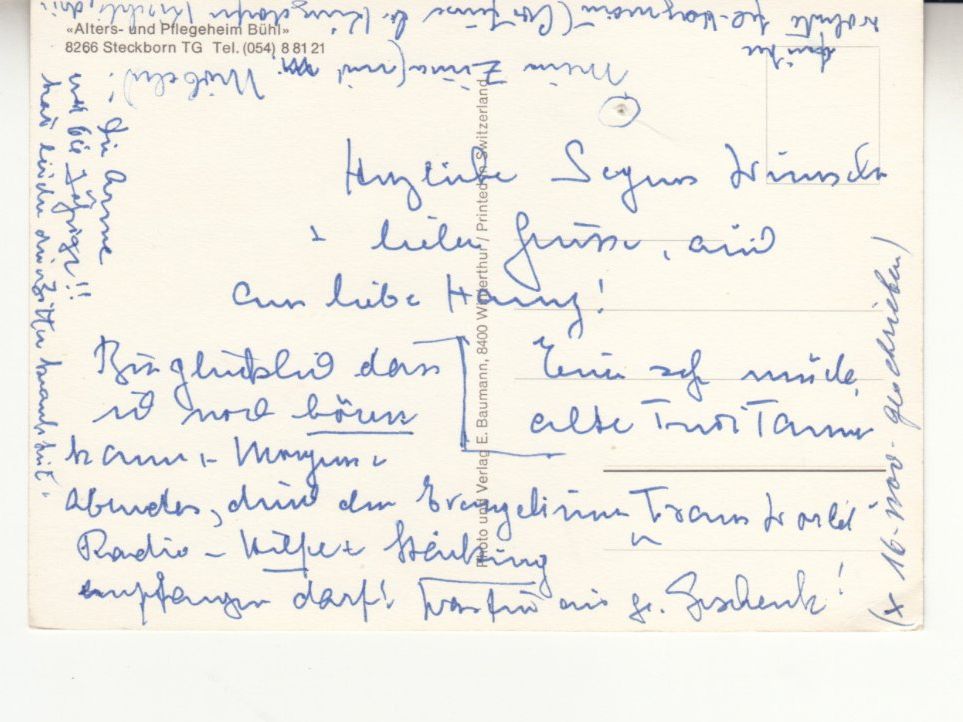 Ansichtskarten: Steckborn Bühl ca. 1970 – Gebraucht aus Bürglen TG von StampGraf 1