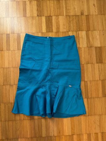 Sommerrock, Gr. 34, türkis, figurbetont, neuwertig!