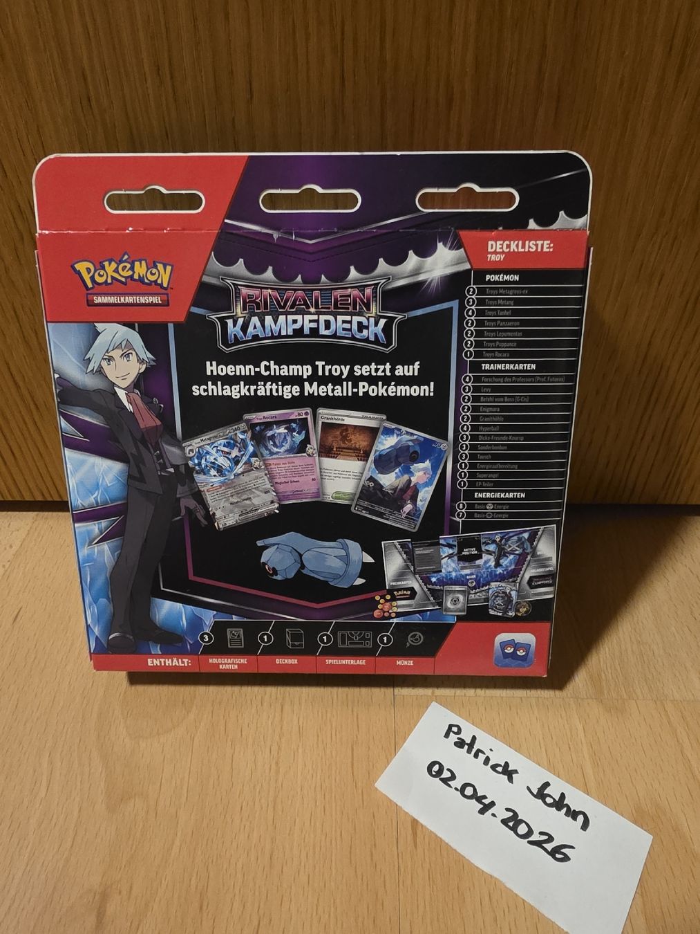 Giochi: Pokémon Rivalen Kampfdeck Troy – Nuovo e nell'imballaggio originale da Tscheppach venduto da Patrick-John 1