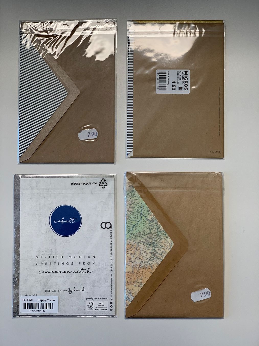 Karten: 4er-Set Geburtstagskarten / Grusskarten, neu – Neu und originalverpackt aus Windisch von rhu_wd8q 1