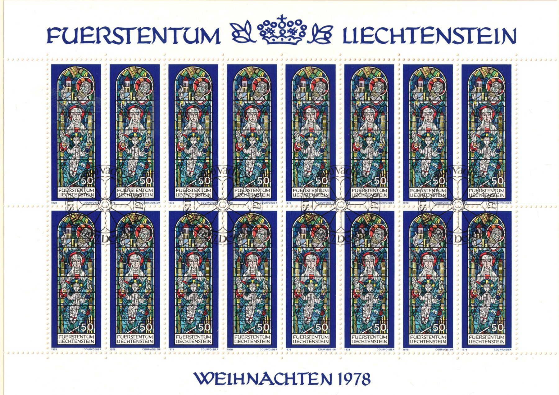 Tutti i francobolli: Kleinbogen   Weihnachten  1978      gestempelt  Ersttag – Usato da Mellingen venduto da Ginger 1