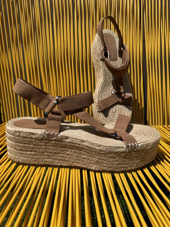 CAROLINE Plate-forme ivoire Dentelle Mariée Espadrille Wedge