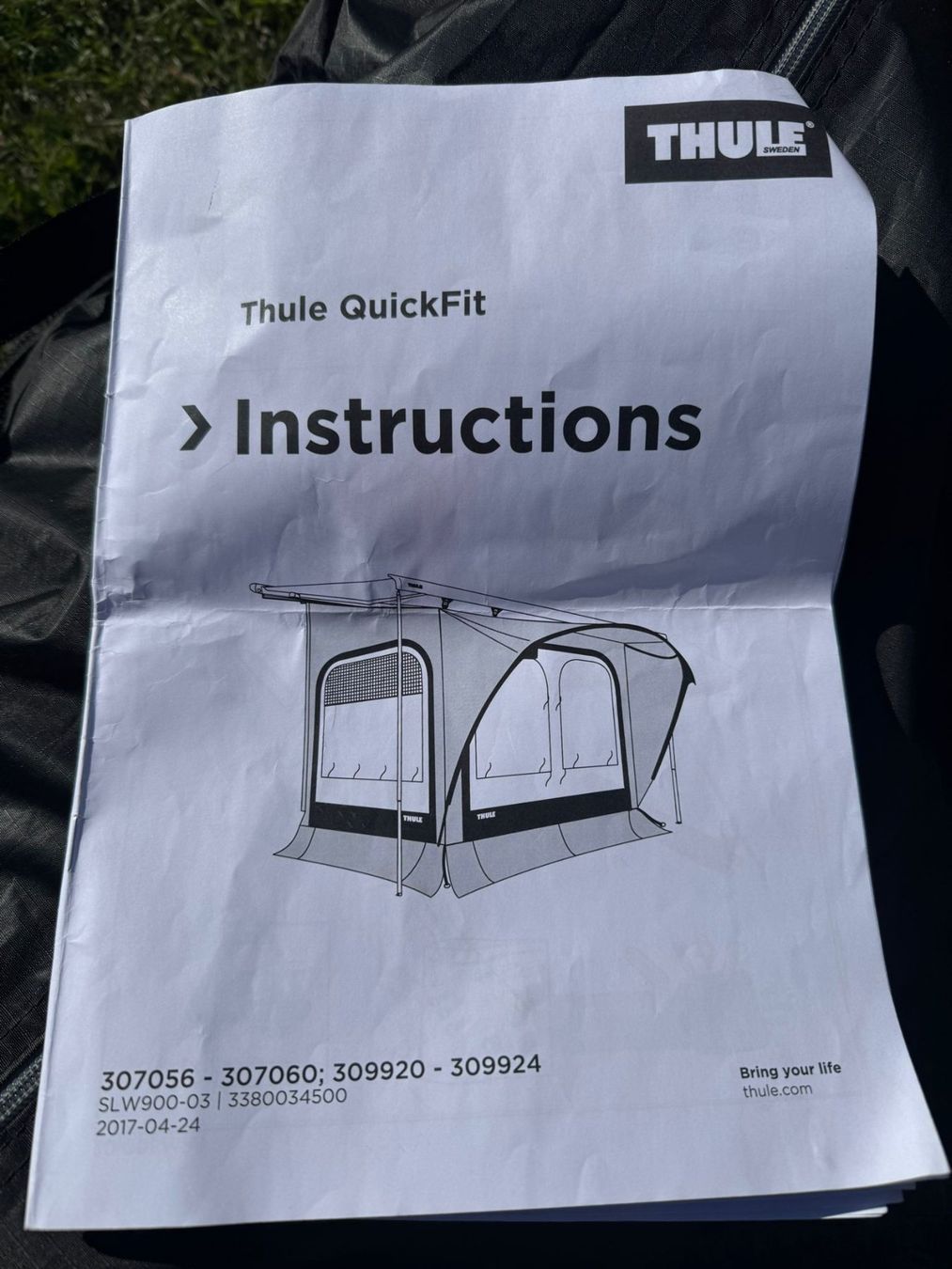 Thule Verande & Tende da sole: Thule QuickFit Vorzelt 3.1m Large – Usato da Nufenen venduto da bine21 2