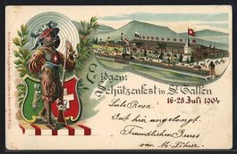 Litho St. Gallen, Eidgen. Schützenfest 