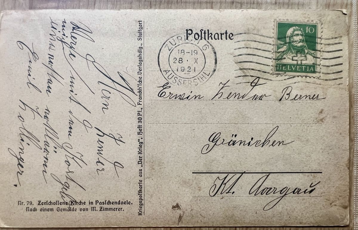 Cartoline postali: Deutsches Reich. 8 alte Postkarten. – Usato da Muotathal venduto da OttoK01 3