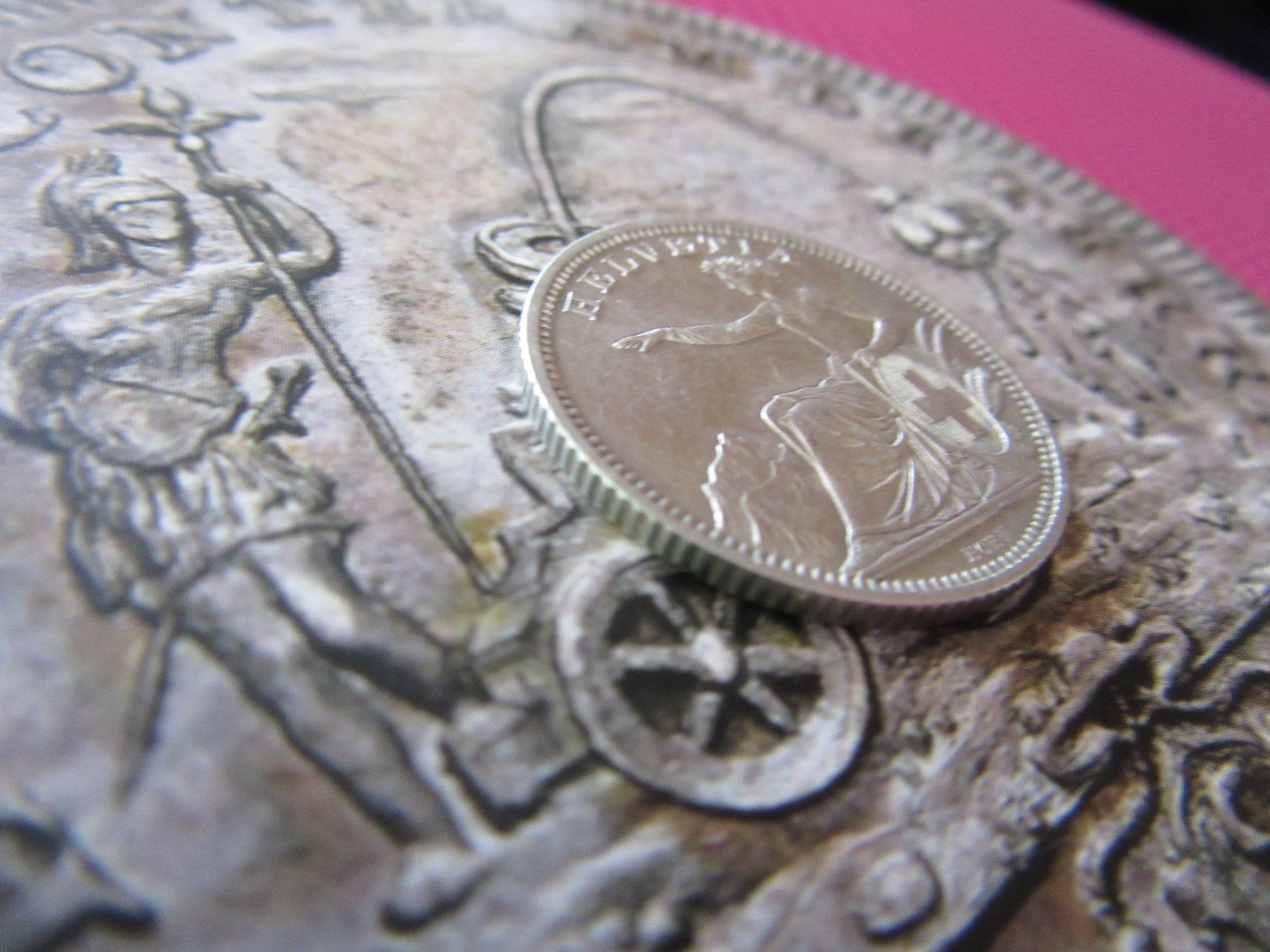 Tutti le monete: 1 FRANKEN 1861 SCHWEIZ AG 800 SILVER TOP – Usato da châtelaine venduto da VrenliNumis86 4