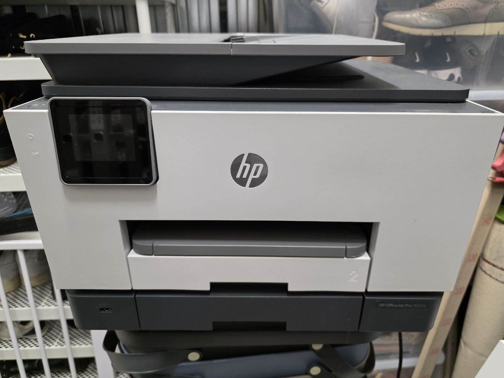 Hewlett Packard Fotocopiatrici: HP OfficeJet Pro 9022e Drucker mit Scanner fast neu – Nuovo (secondo la descrizione) da Reinach BL venduto da bru_qpv2