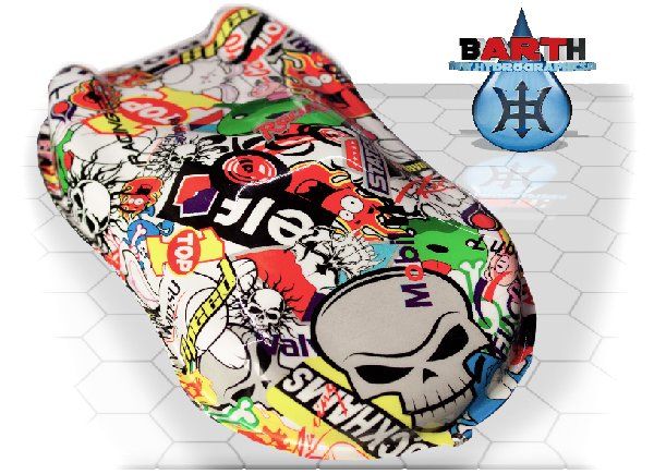 Folien: Wassertransfer-Set Gross "Stickerbomb 1" – Neu und originalverpackt aus Schönenwerd von Wassertransferdruck
