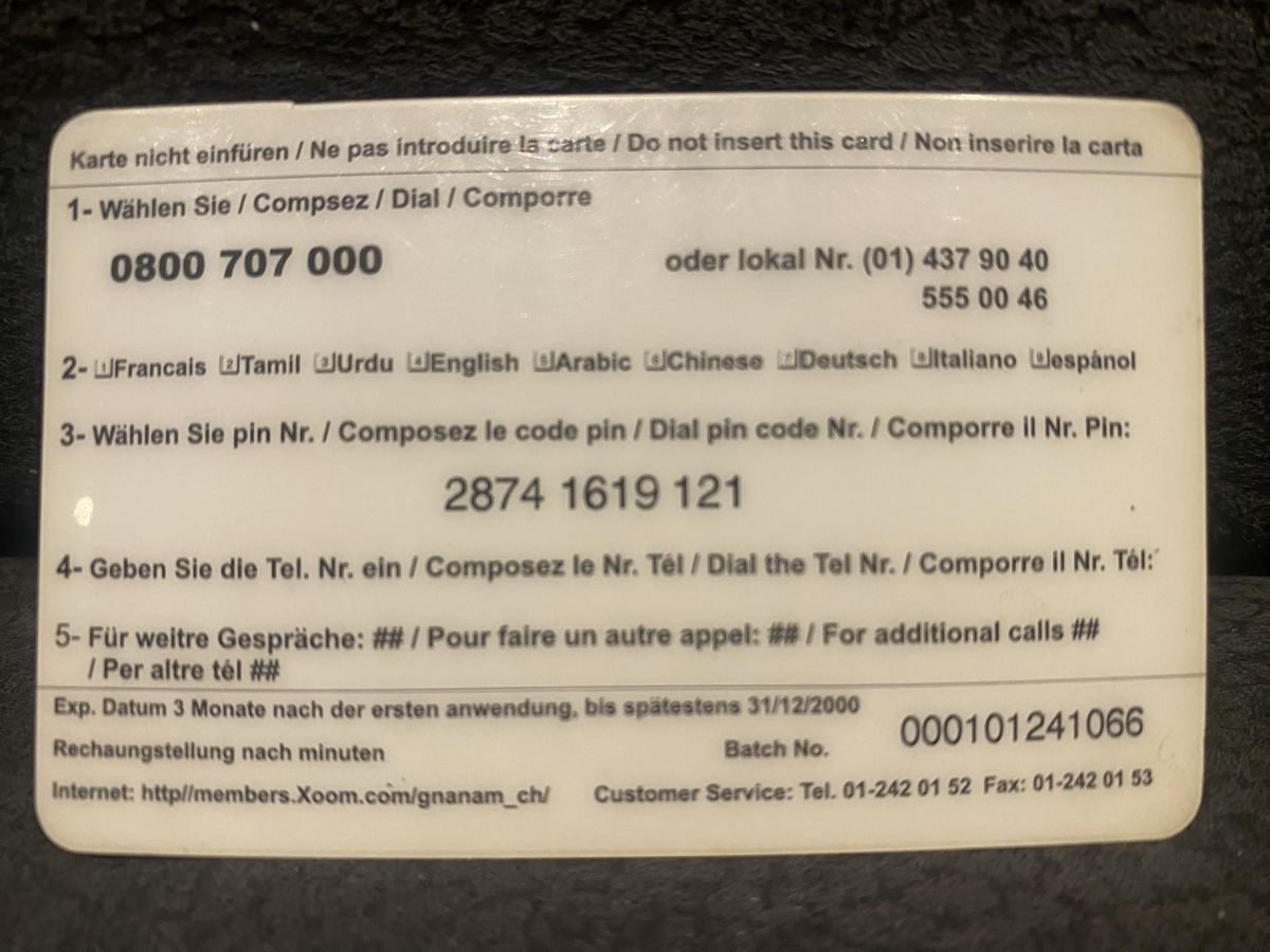 Schede telefoniche: Carte – Usato da Lausanne venduto da babacard10 1