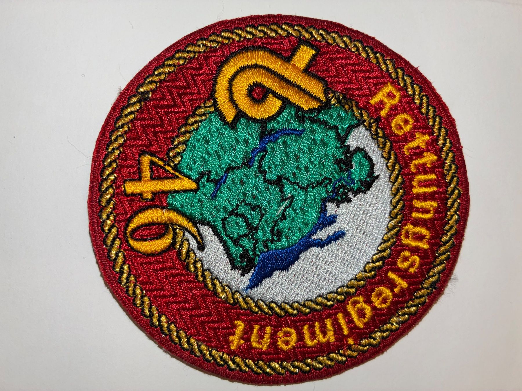 Schweizer Armee Patches: Badge Stab Rettungsregiment 46 – Gebraucht aus Oberiberg von stab