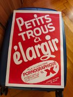 Affiches erotiques vintage Paris 1970's