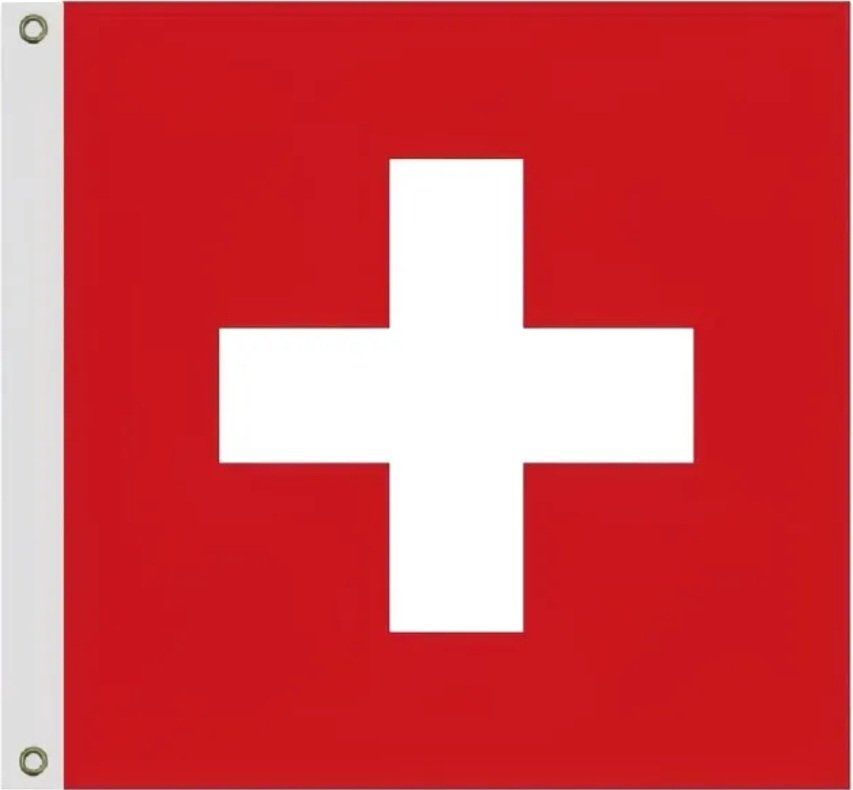 Bandiere: Véritable drapeau SUISSE, RECTO-VERSO, NEUF 115X115 cm – Nuovo e nell'imballaggio originale da Puidoux venduto da Mia_Bellezza