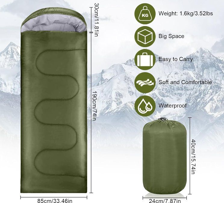 Schlafsäcke: Wasserdichter Schlafsack 220cm x 85cm – Neu und originalverpackt aus Châtelaine von topshop.switzerland 3