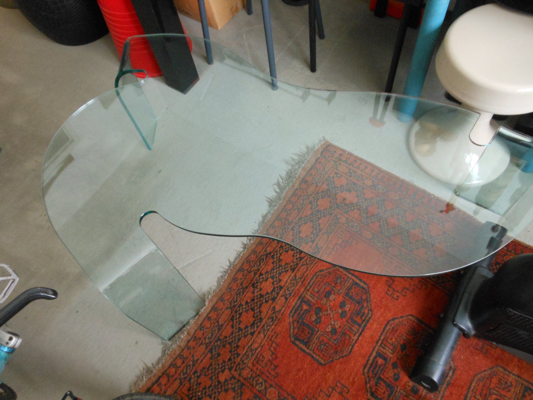 Tavoli: Designer Glas Couchtisch   Hans Von Klier – Usato da Füllinsdorf venduto da Cibum
