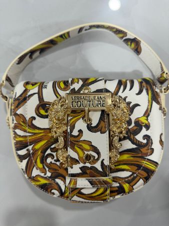 Versace Jeans Couture Tasche Weiss Gold Baroque Print Som...