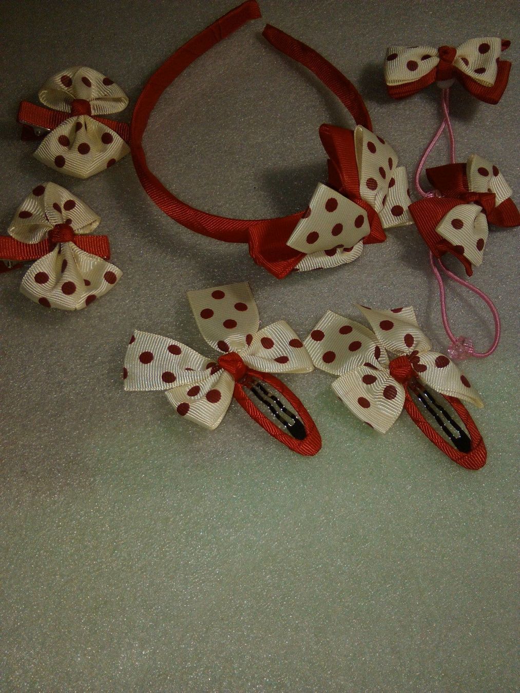 Haarschmuck: haarschmuck set,,,,6 teilig,,rot und beige – Neu (gemäss Beschreibung) aus Basel von bijoutrie_4 4