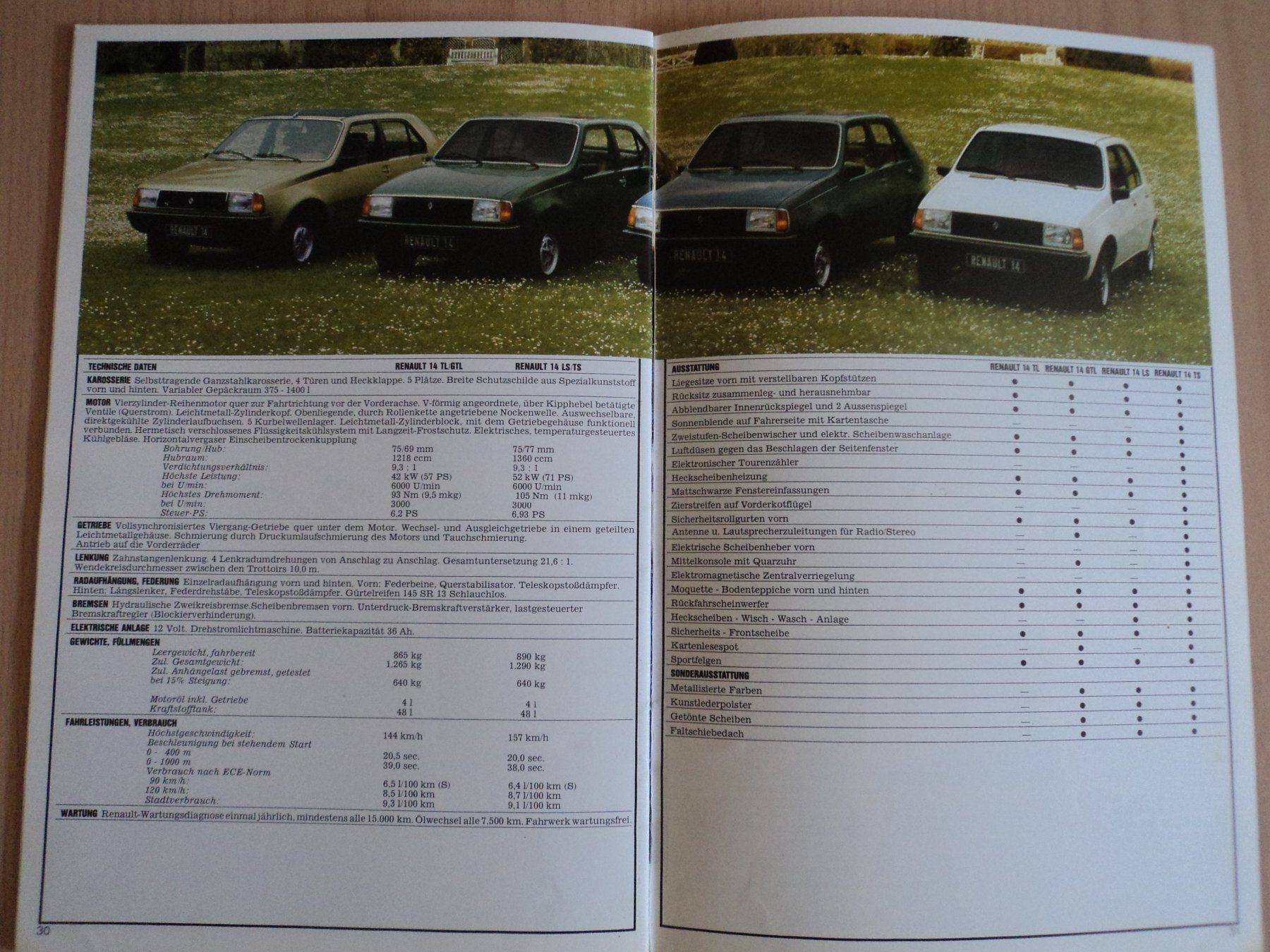 Renault Dokumente: Prospekt Renault 14 1979 – Gebraucht aus Schwarzenburg von modelCARama 1