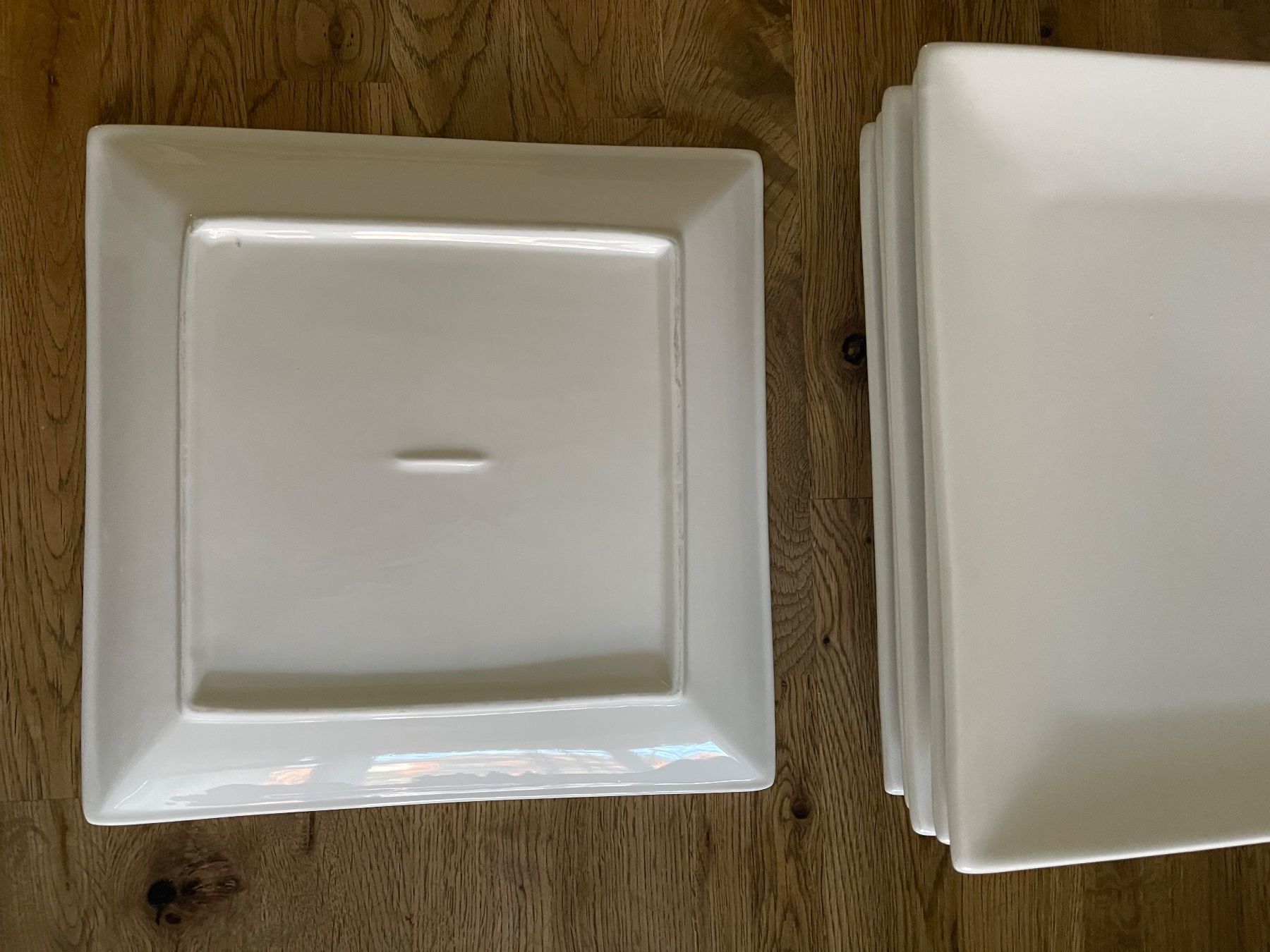 Teller: 6 weisse quadratische Teller / 27 cm – Gebraucht aus Gattikon von Guegis66 2