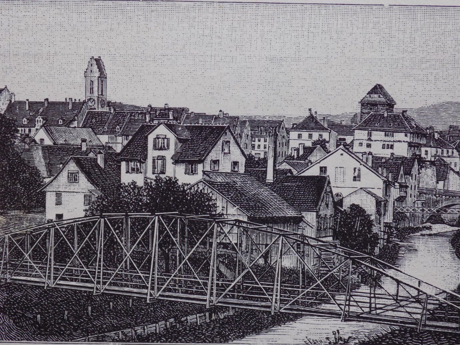Gravures: Frauenfeld Xylographie – D'occasion à Risch par Rischli15 5