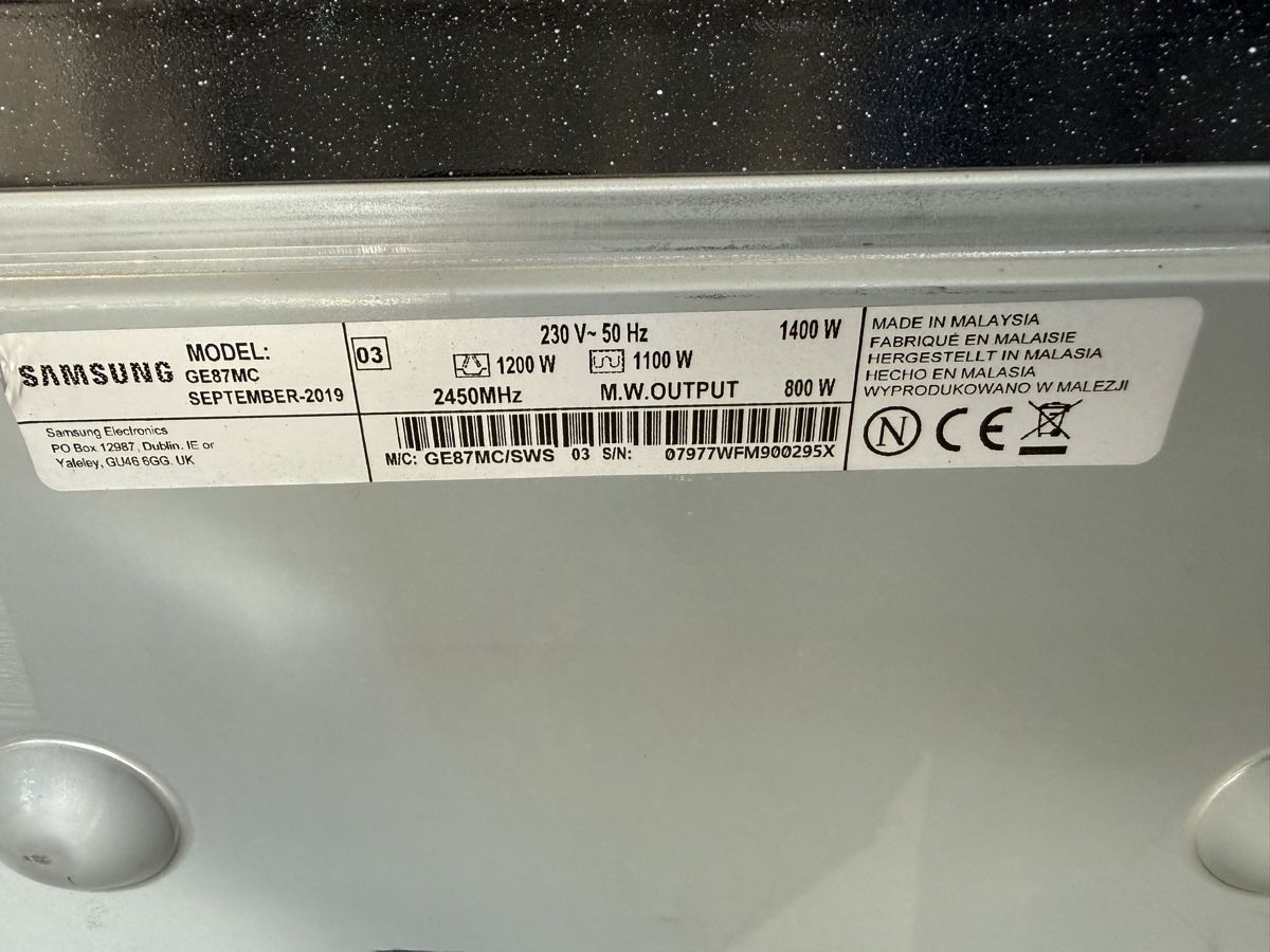 Küchengeräte: Mikrowelle / Grill / Heissluft Samsung GE87MC – Gebraucht aus Elgg von dan_f8gv 2